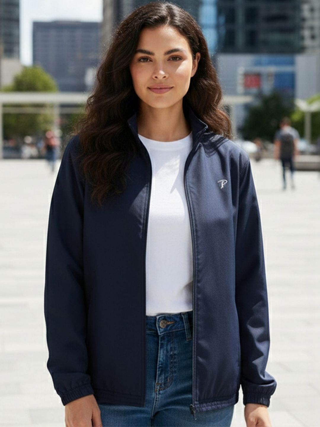 Promount Women Brand Logo Lightweight Outdoor Sporty Jacket-picture-17