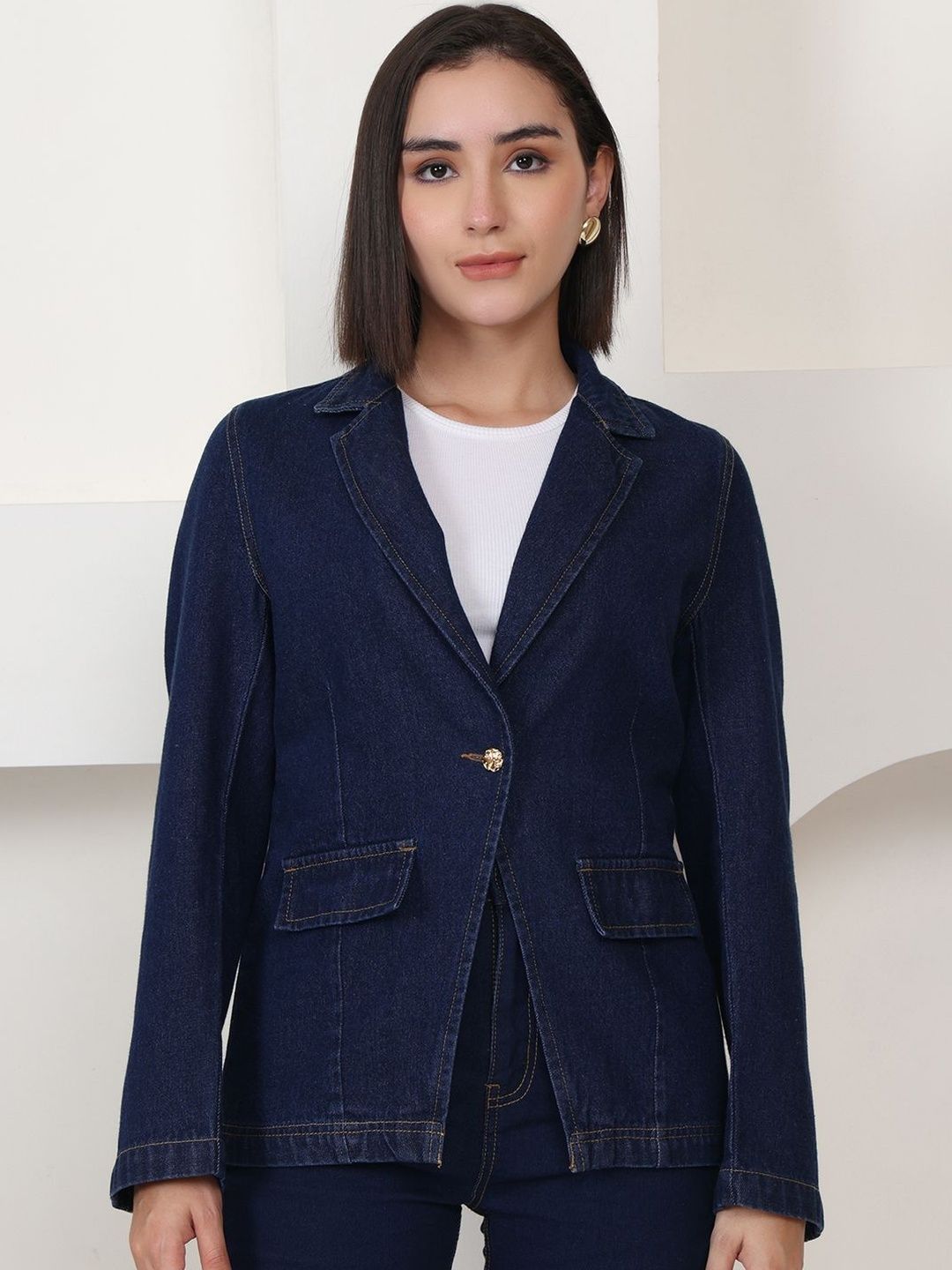 PUELLA Pure Cotton Single-Breasted Blazers-picture-16