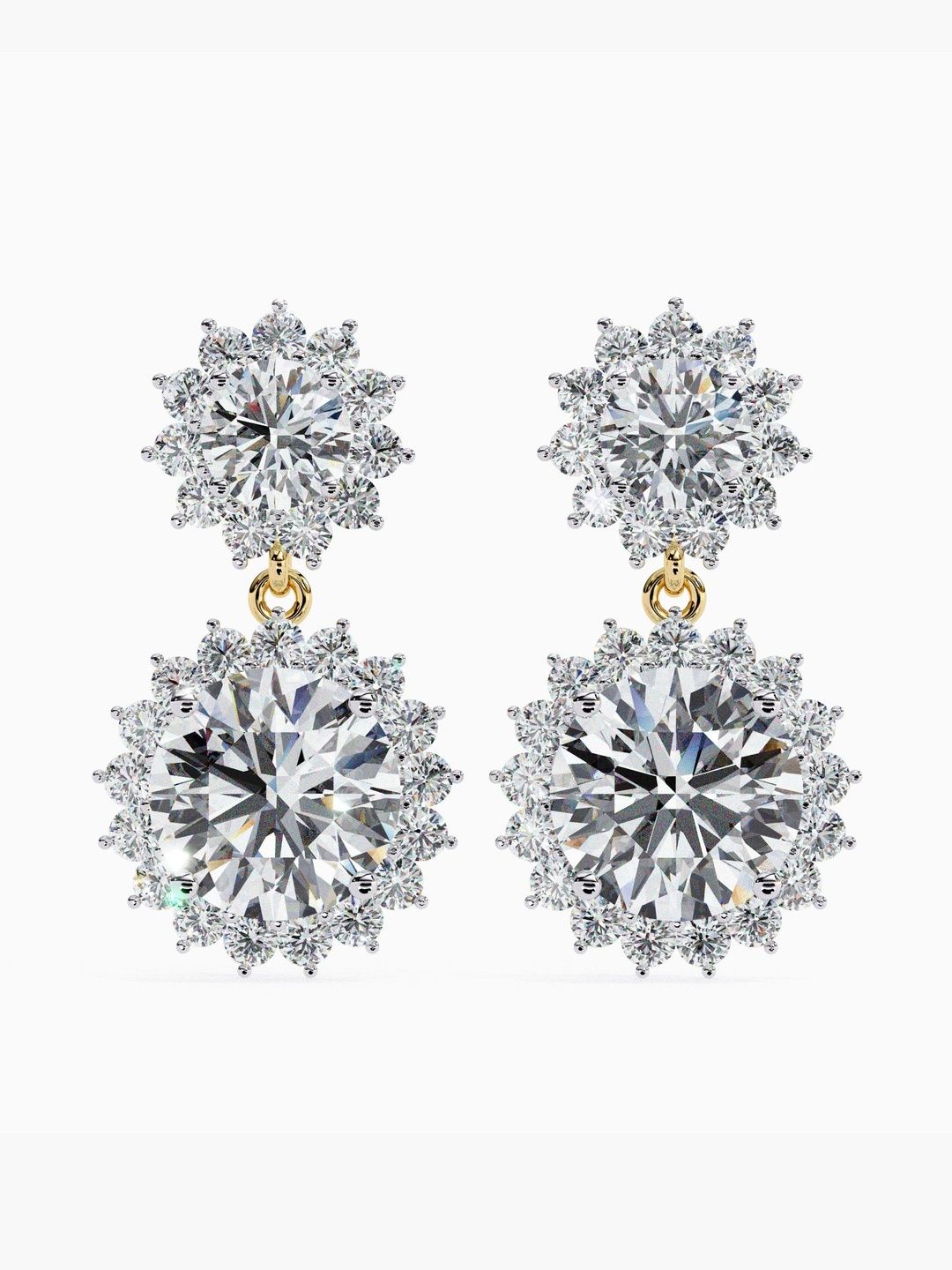VALANOVA 925 Sterling Silver Plated Diamond Earrings-0.93 gm-image-12