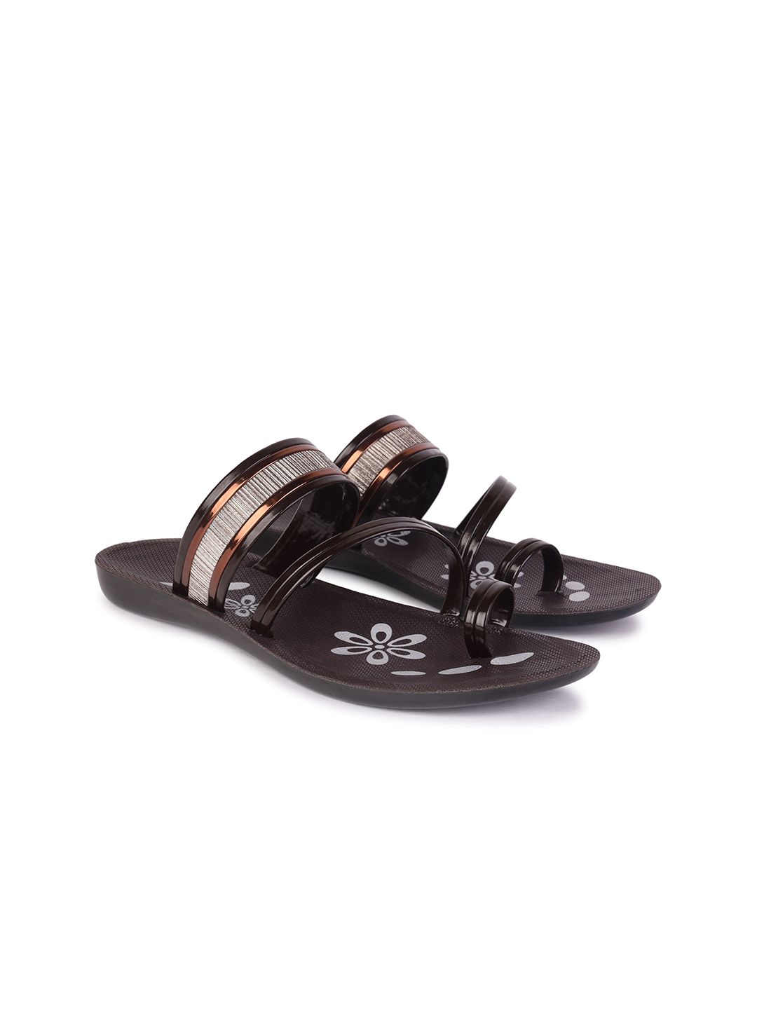 PENNEN Women Printed Lightweight One Toe Flats-picture-8