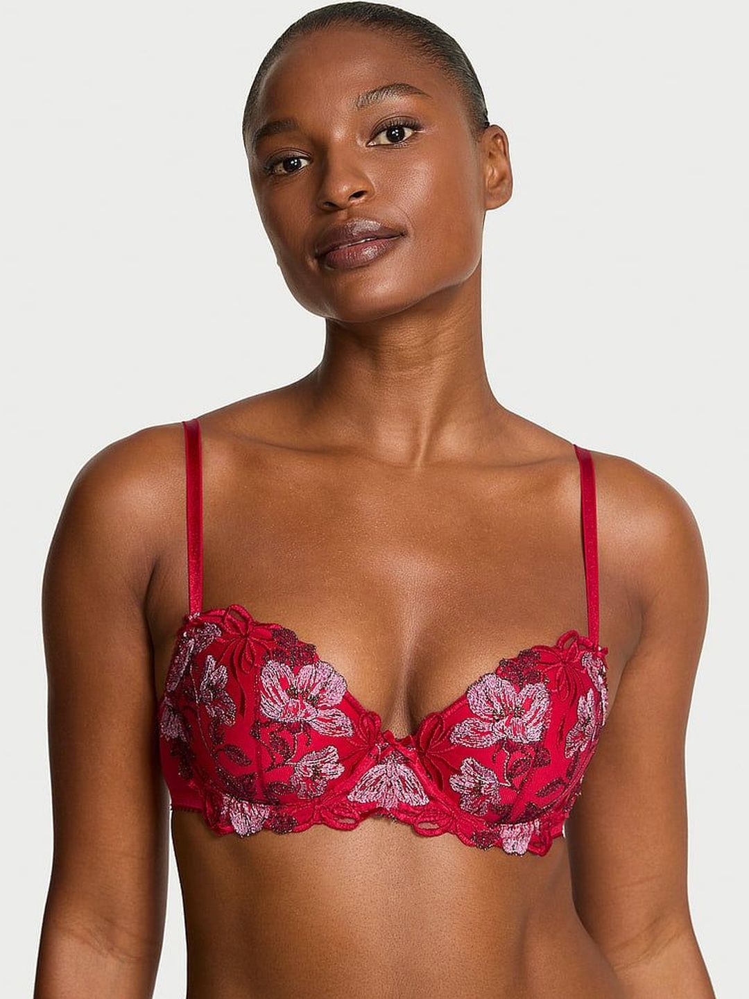 Victoria's Secret Floral Medium Coverage Underwired Lightly Padded Bra-picture-49