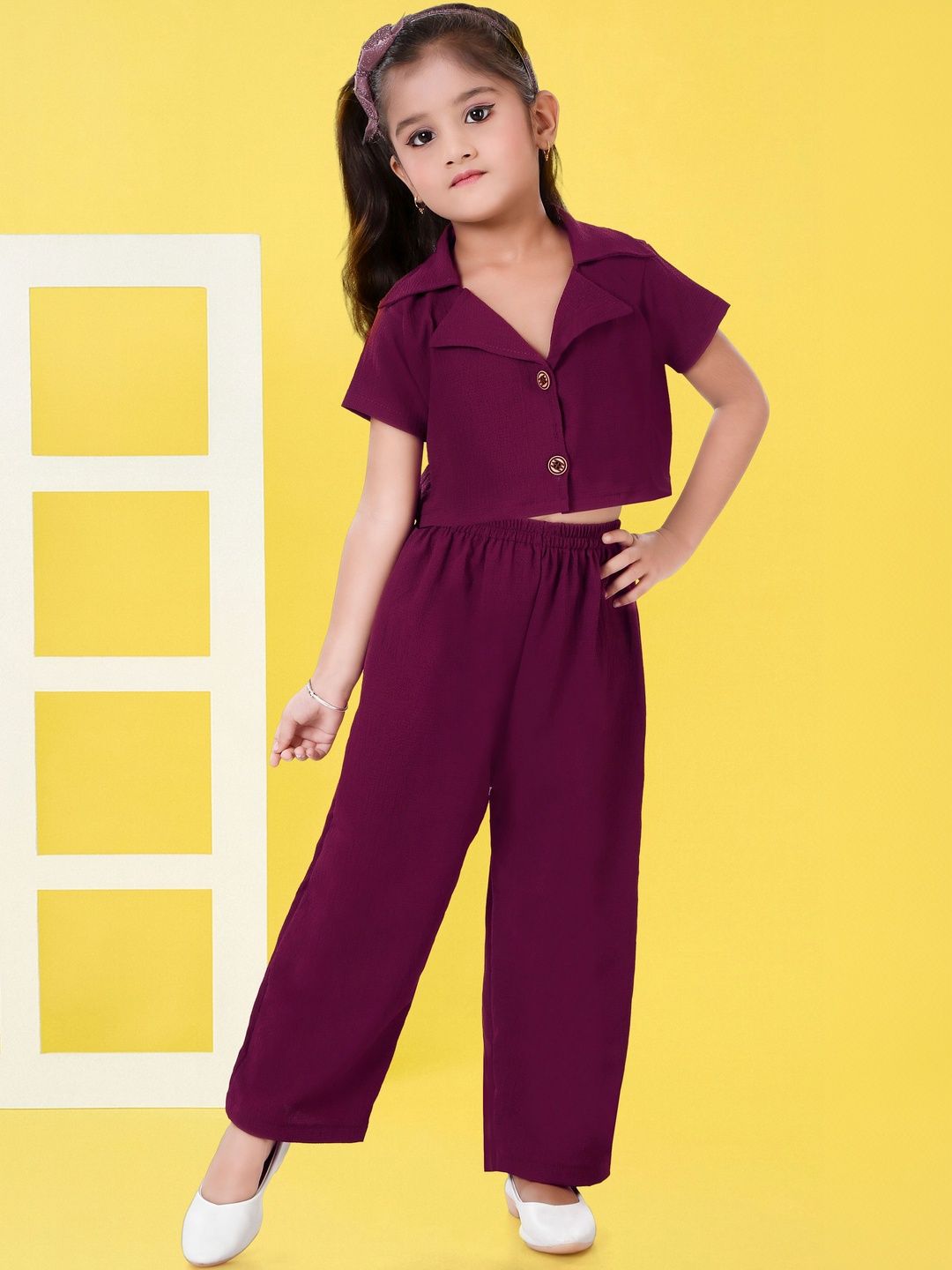 KAARIGARI Girls Shirt with Trousers-picture-16