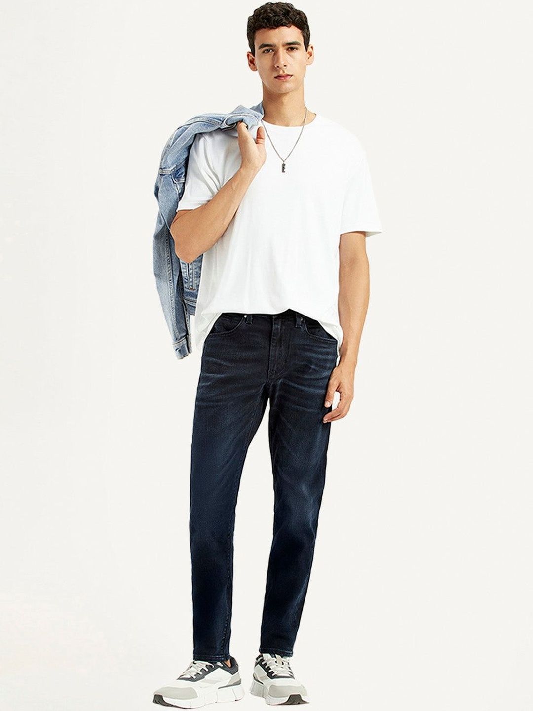 Levis Men Classic Tapered Fit Mid-Rise Light Fade Stretchable Jeans-image-7