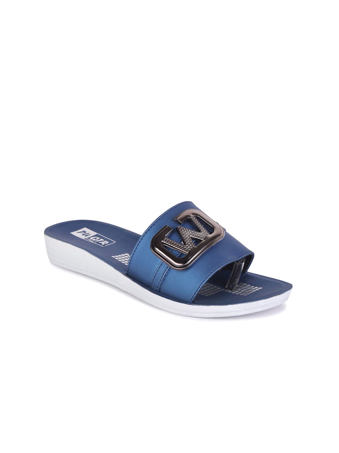 PENNEN Women Lightweight Open Toe Flats With Western - Embellished-picture-48