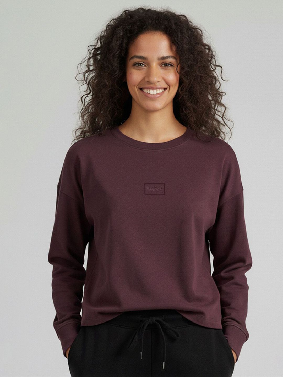 Pepe Jeans Women Solid Round Neck Pullover Sweatshirt-picture-28