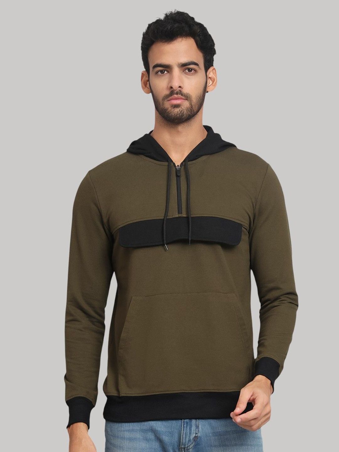 GLITO X Men Colourblocked Hooded Sweatshirt-picture-24