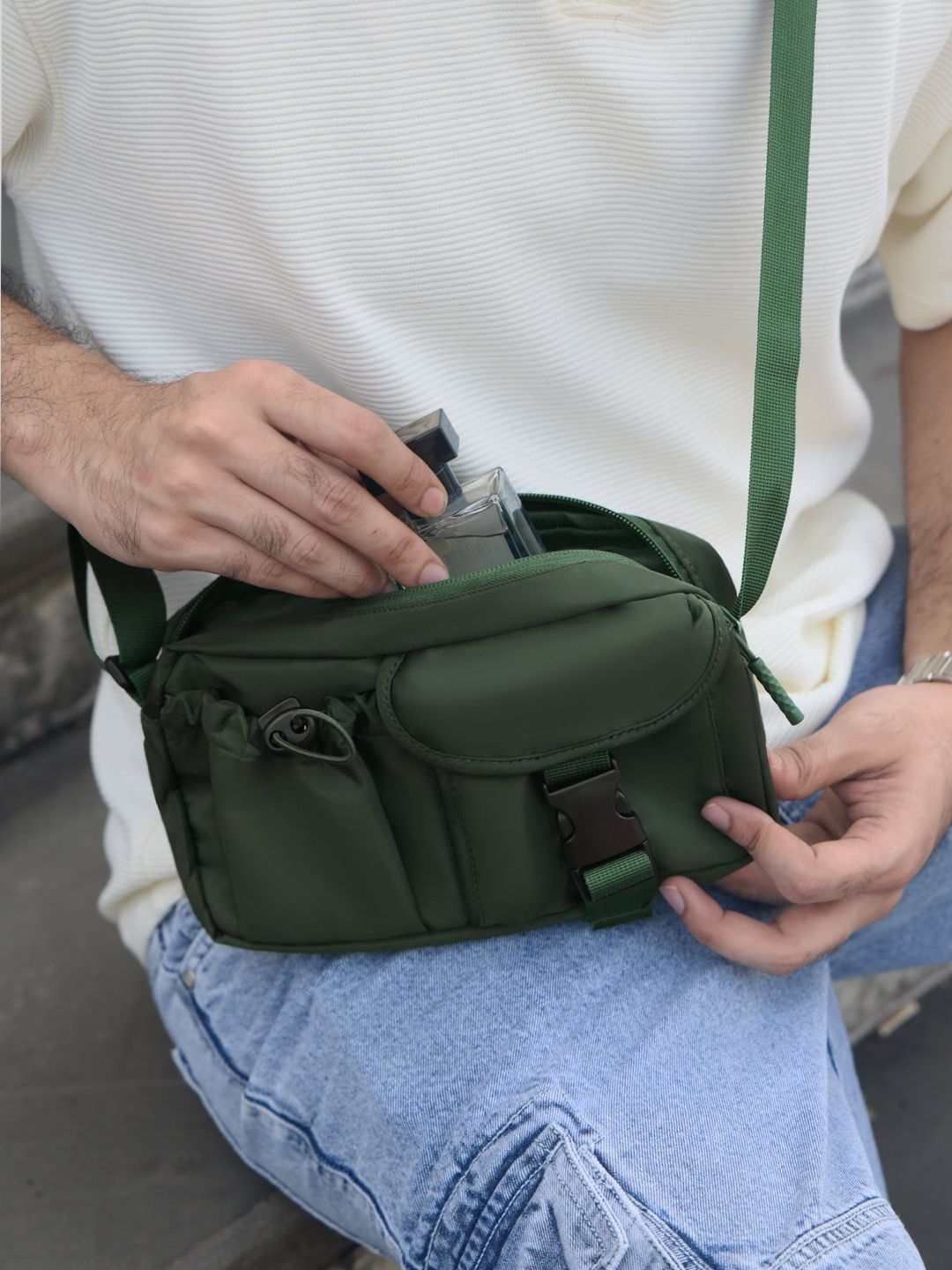 The Souled Store Cargo Pack Messenger Bag-picture-20