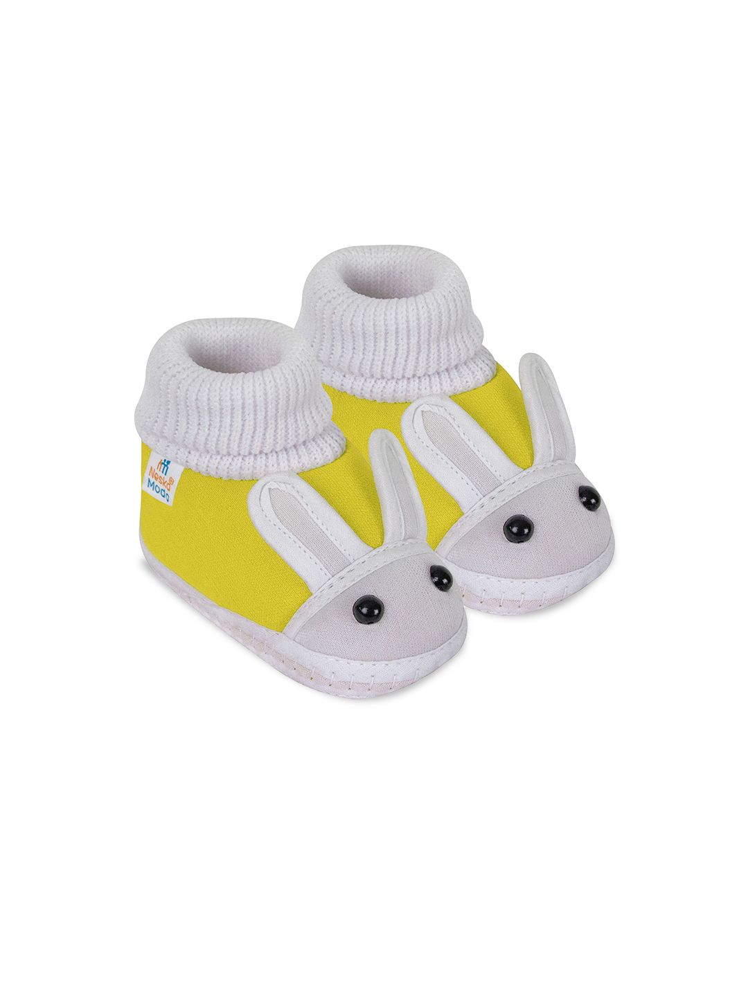 NESKA MODA Kids Rabbit Face Slip On Cotton Booties-picture-10