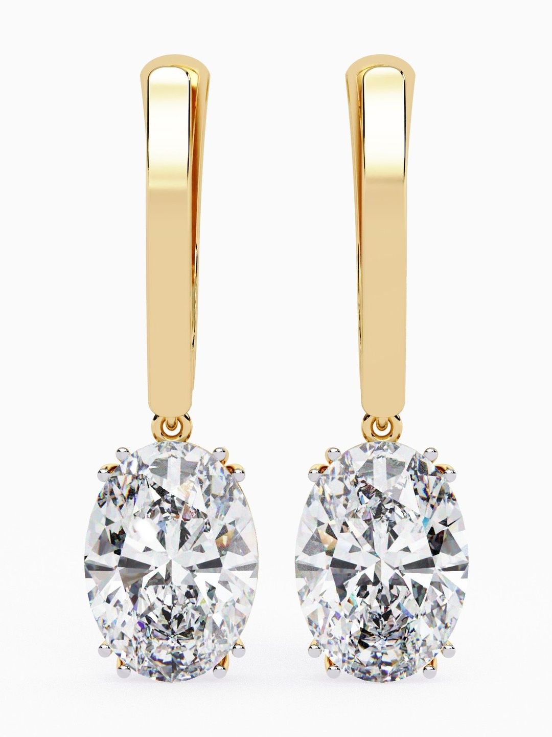 VALANOVA 925 Sterling Silver Plated Diamond Earrings-1.49 gm-image-15