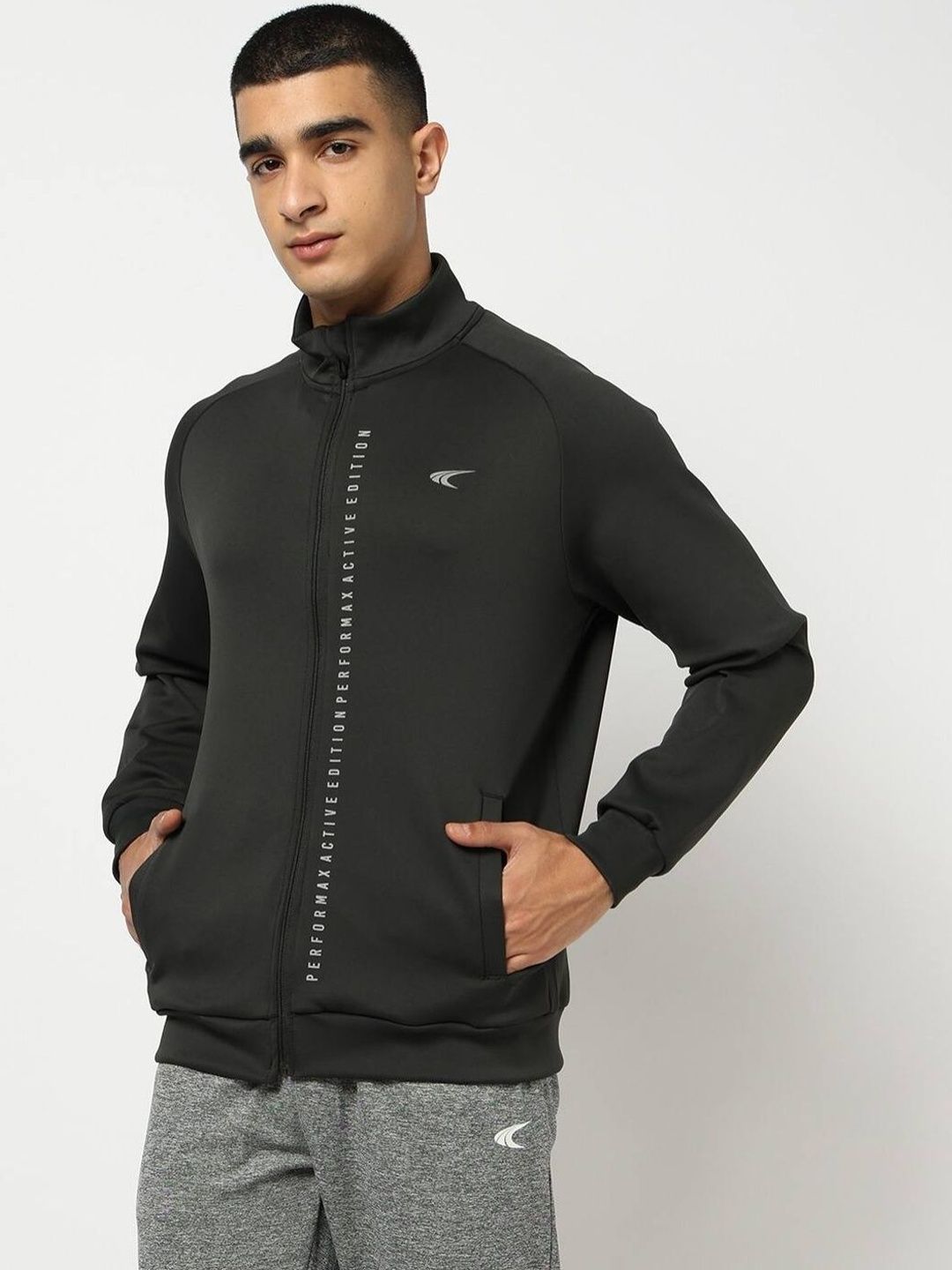 Performax Men Brand Logo Lightweight Training or Gym Sporty Jacket-image-25