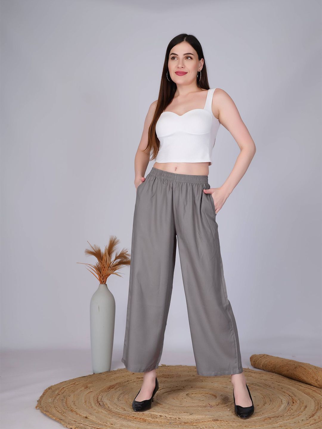 Vivika Women Straight Fit Palazzos-picture-18