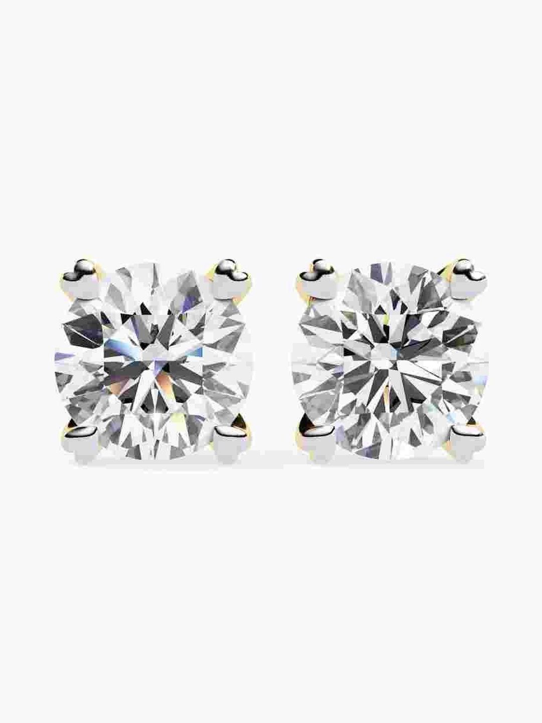 VALANOVA 925 Sterling Silver Plated Diamond Studded Earrings 1.20 gm-image-8