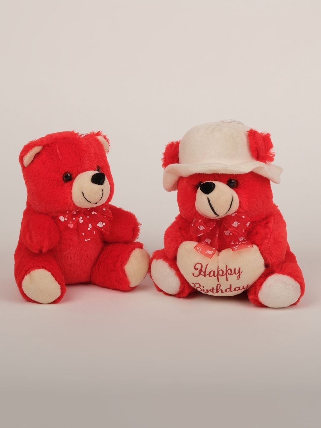 DukieKooky Kids Pack Of 2 Polyfill Teddy Bear with Cap Plush Soft Toy-picture-27