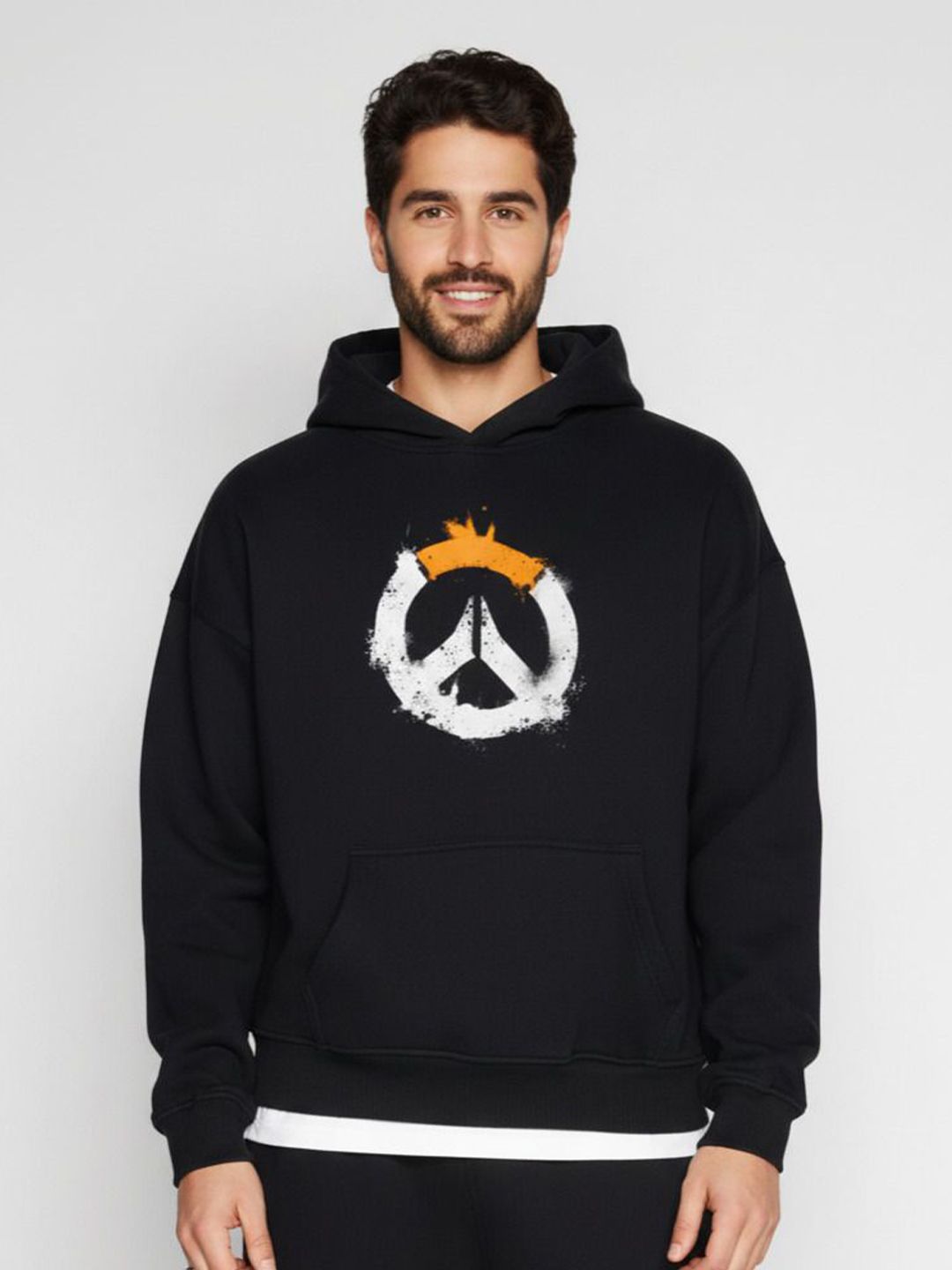 Moda Rapido Men Graphic Printed Hooded Cotton Pullover Sweatshirt-picture-27