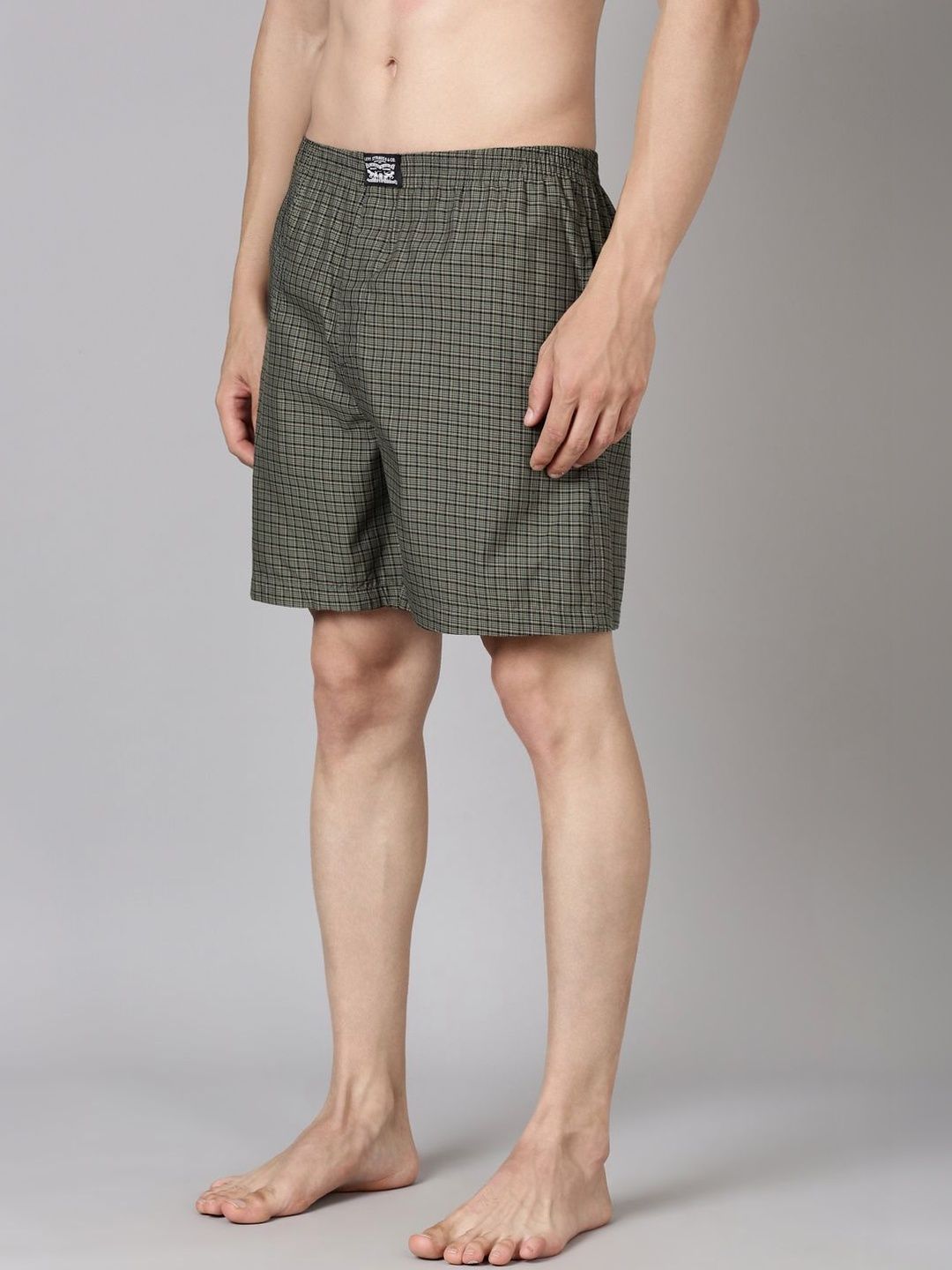 Levis Checked Pure Cotton Woven Soft Boxer Shorts With Side Pocket-picture-12