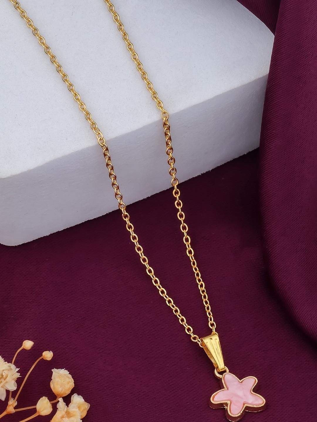 SZN Gold-Plated Star Shaped Pendants With Chains-picture-46