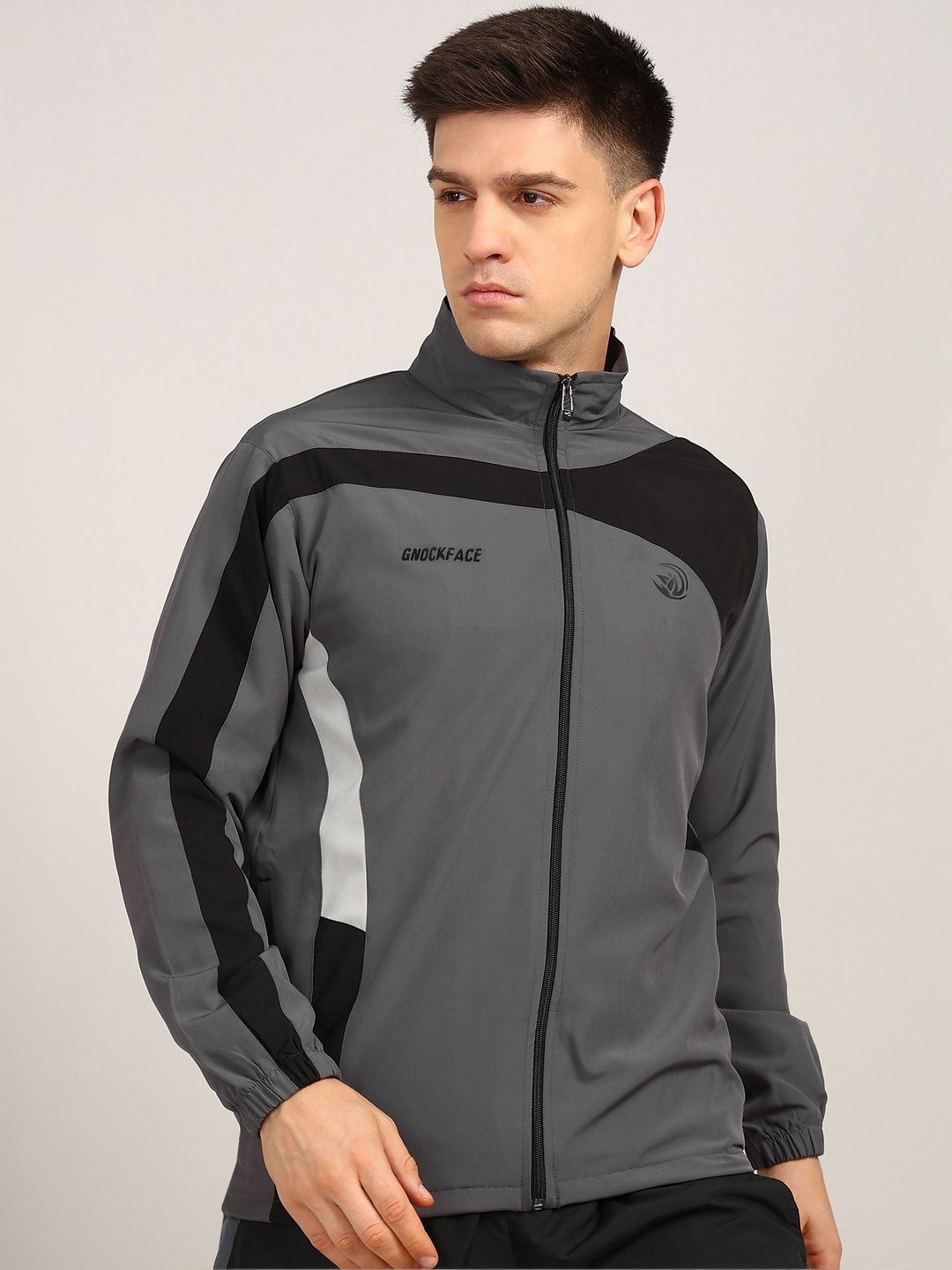 GNOCKFACE Men Colourblocked Lightweight Training or Gym Sporty Jacket-picture-22