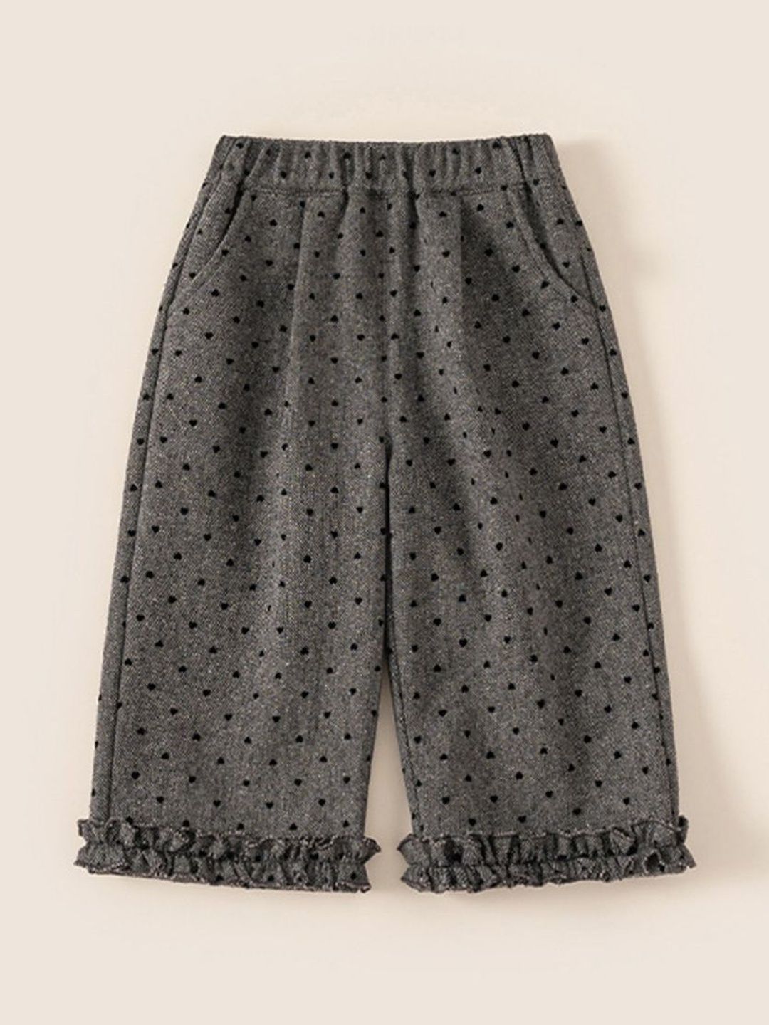 LULU & SKY Girls Printed High-Rise Ruffle Culottes Trousers-picture-34