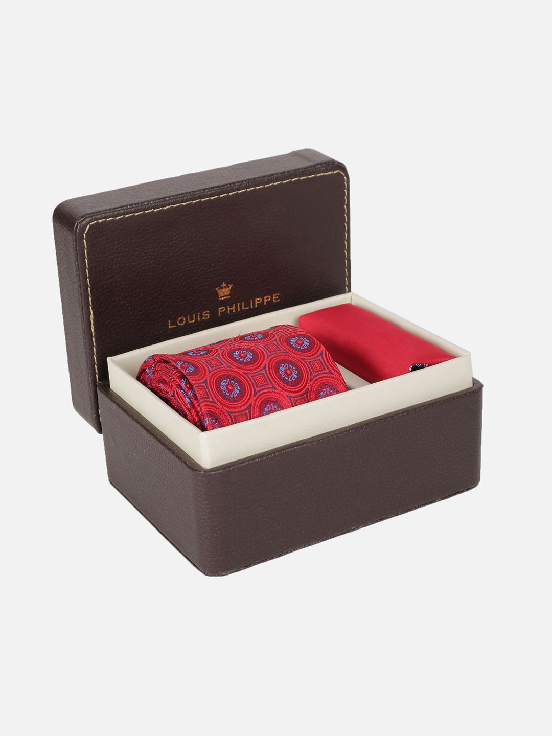 Louis Philippe Men Embroidered Bow Tie And Pocket Square-picture-28