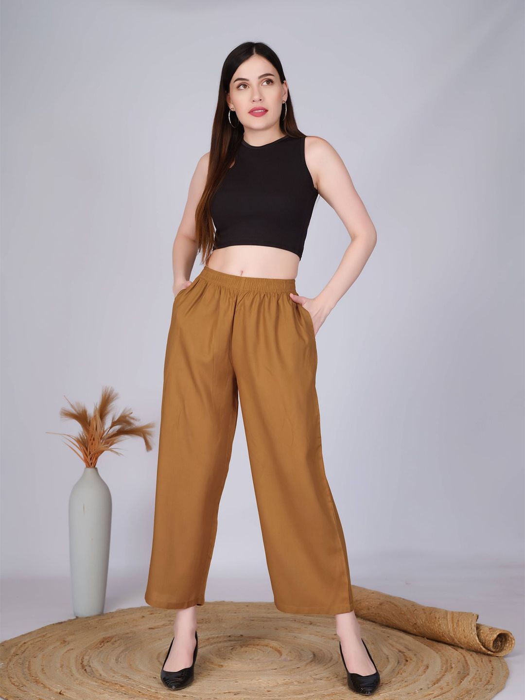 Vivika Women Straight Fit Palazzos-picture-43