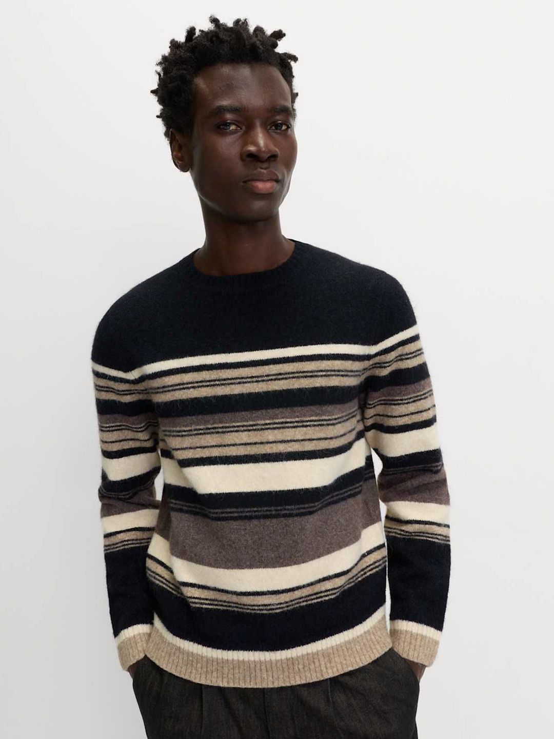 Marks & Spencer Men Striped Pullover Sweater-picture-11