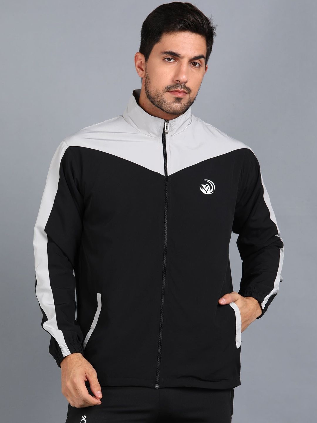 GNOCKFACE Men Colourblocked Lightweight Training or Gym Sporty Jacket-picture-23