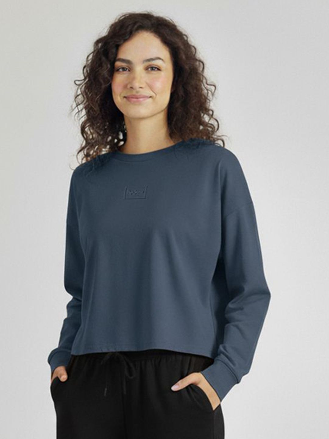 Pepe Jeans Women Solid Round Neck Pullover Oversized Sweatshirt-picture-15