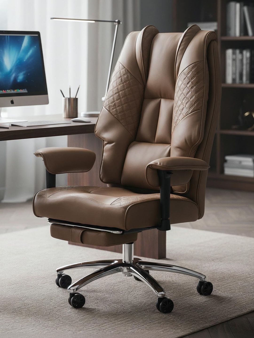 DROGO Women Monarch Pro Ergonomic Chair for Study with High Back Arm Chair-image-10
