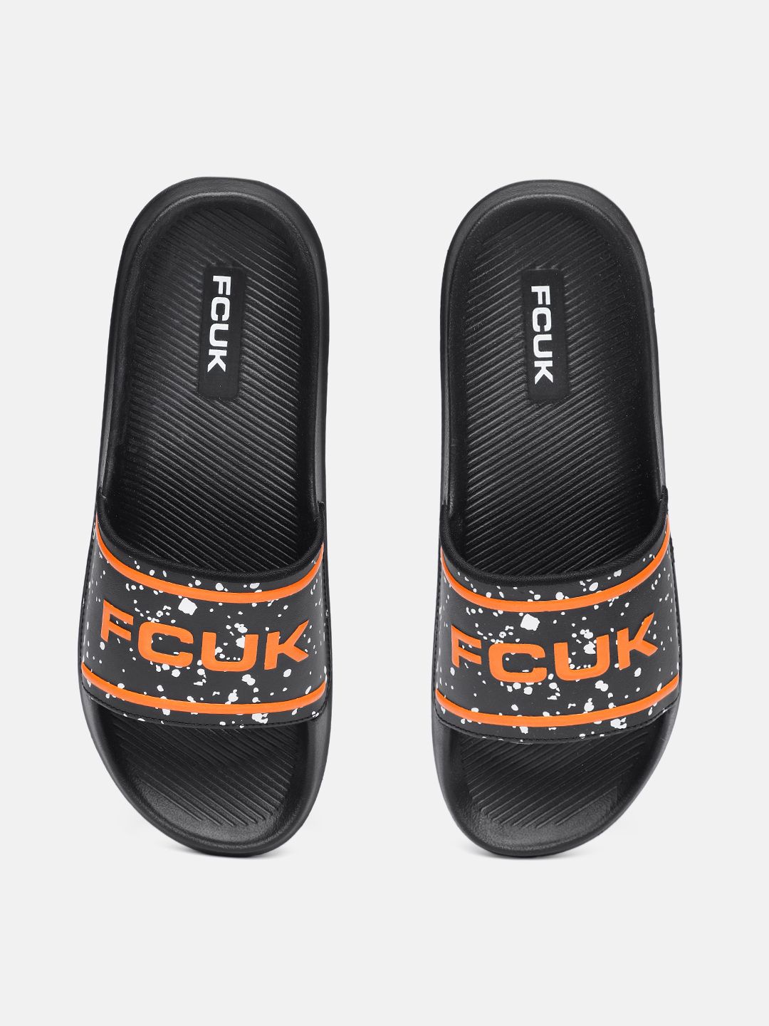 FCUK Men Brand Logo Printed Sliders-picture-33