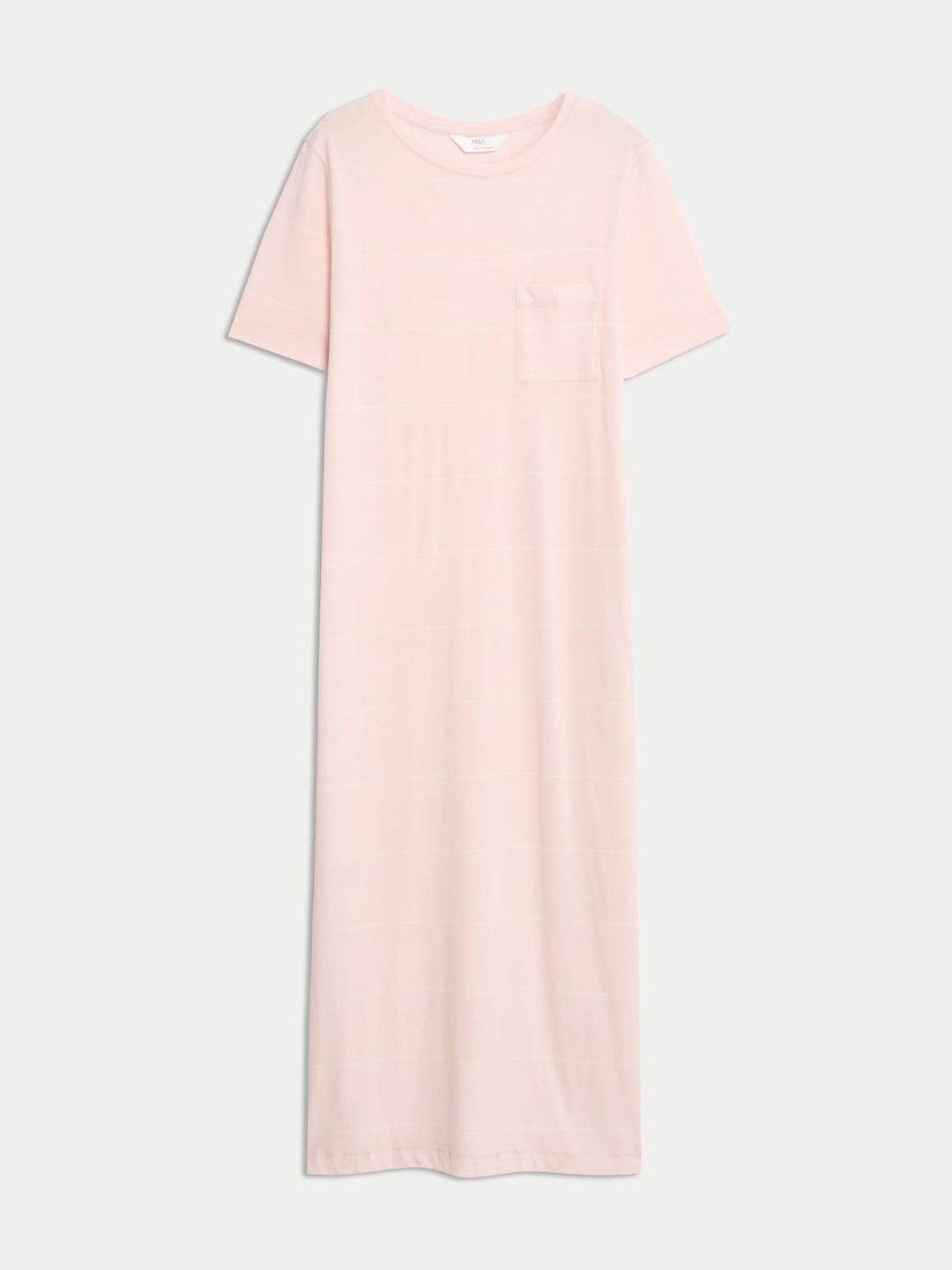 Marks & Spencer Cotton Modal Long Striped Nightdress-picture-33