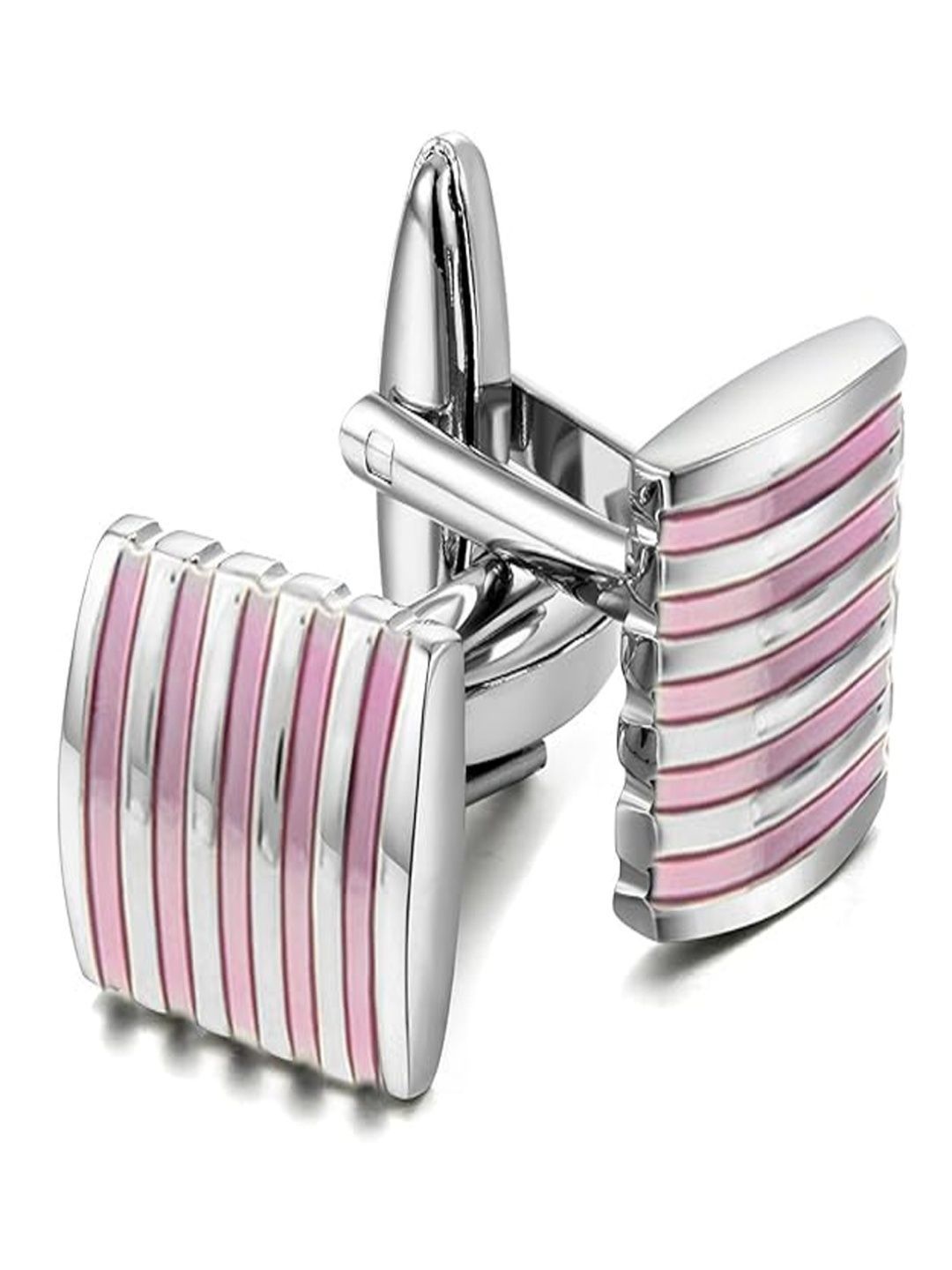 Curren Men Embellished Silver-Plated Round Cufflink-picture-32