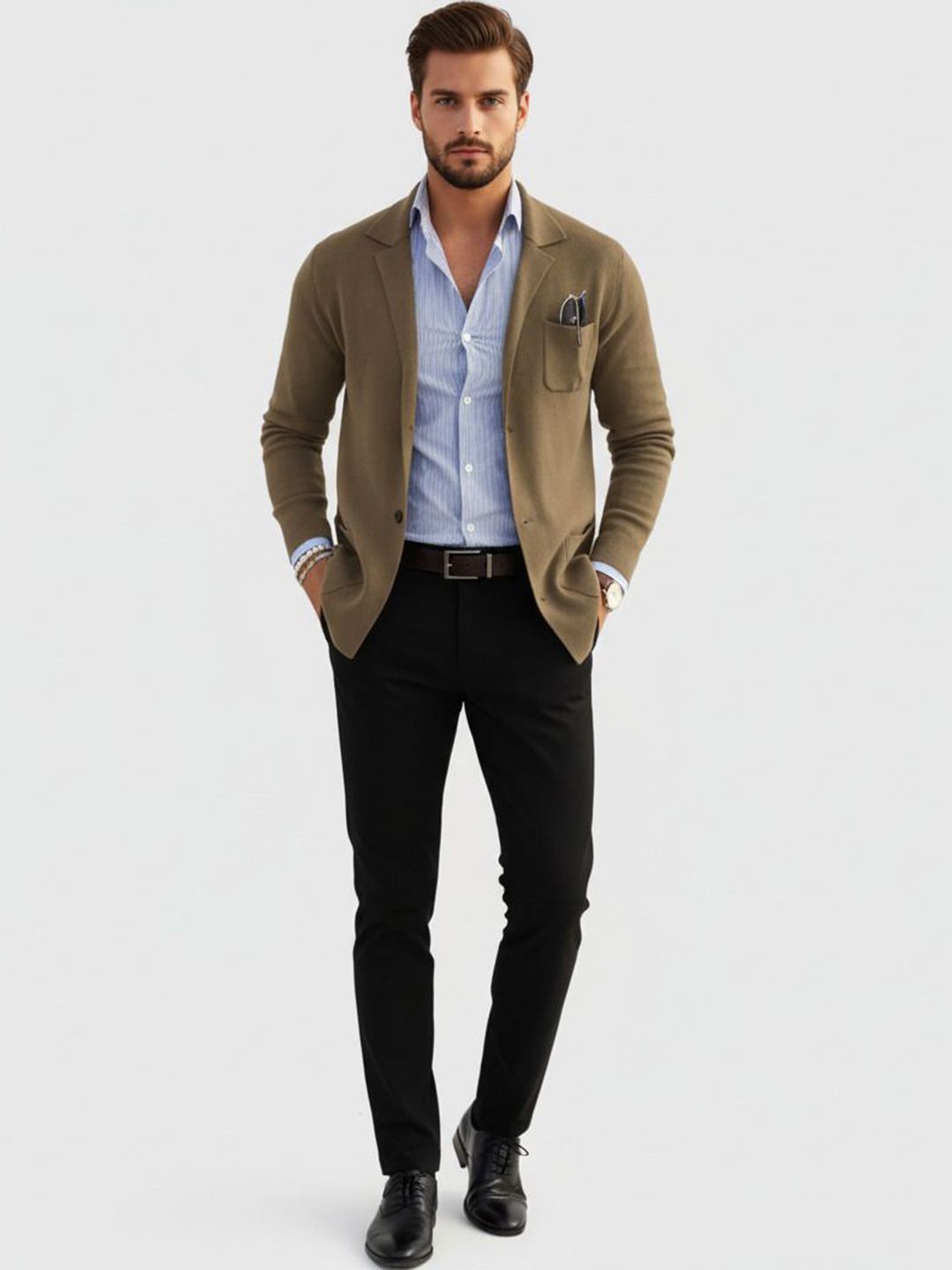 INVICTUS Men Longline Denim Jacket-picture-26