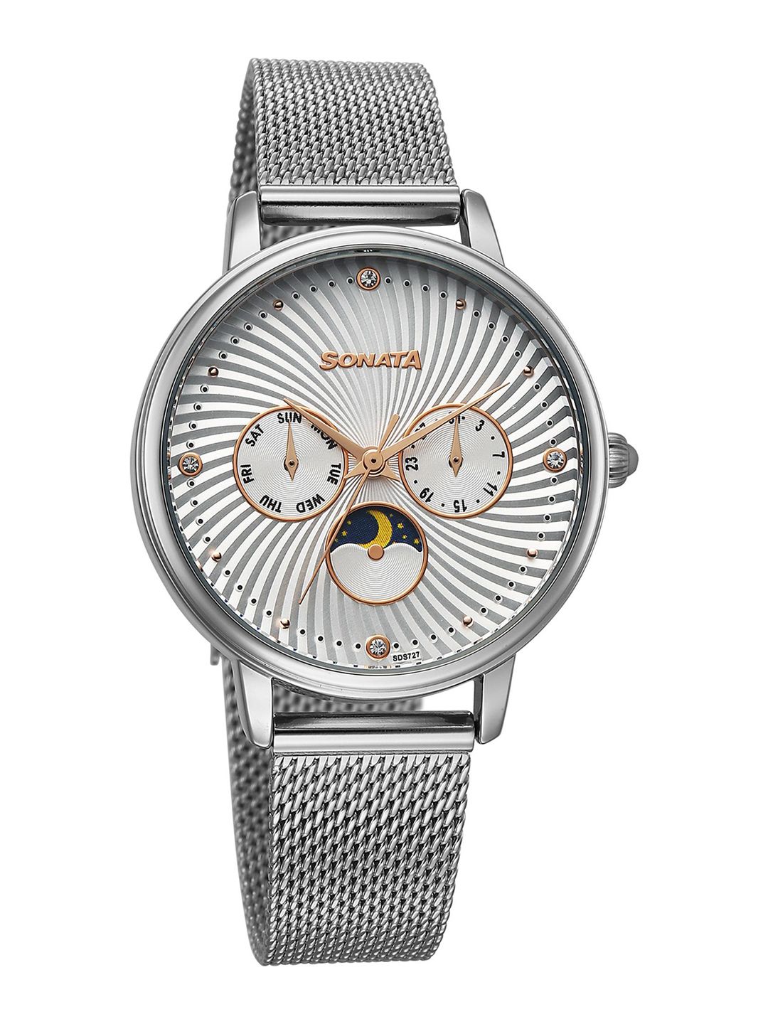 Sonata Women Dial & Bracelet Style Straps Analogue Watch 87111SM01-picture-38