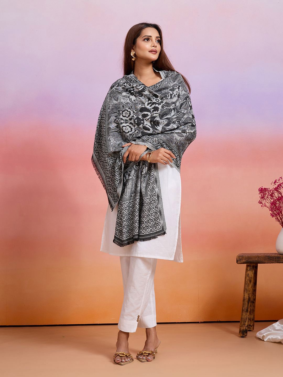 WEAVERS VILLA Women Ethnic Motifs Printed Stole-picture-18