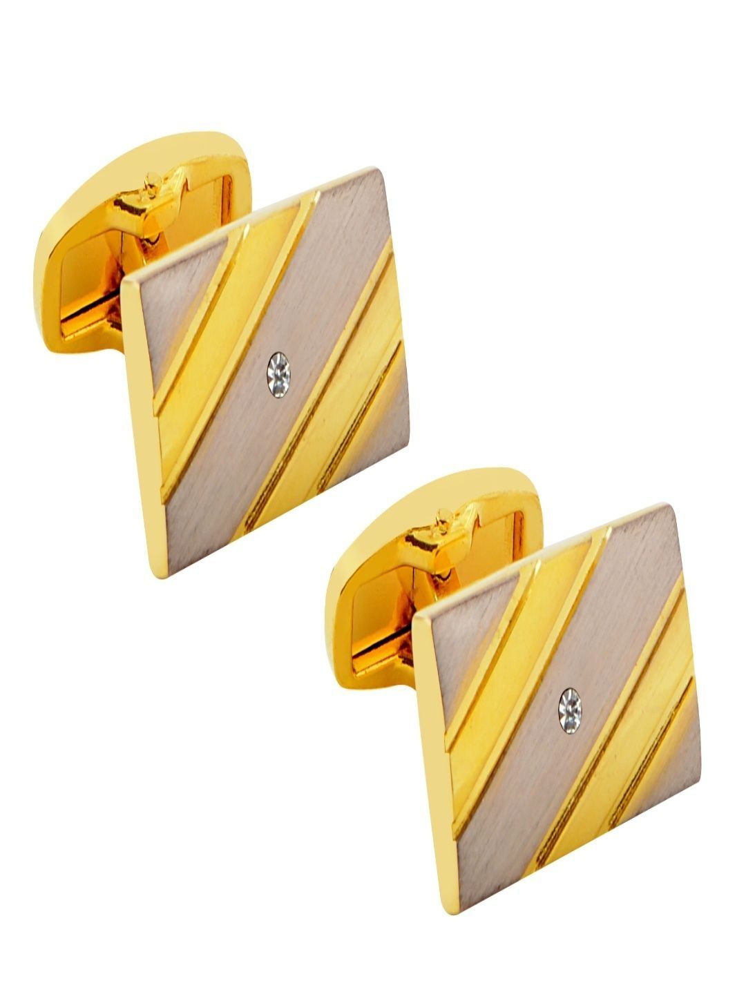 Curren Men Embellished Gold - Plated Cufflink-picture-39