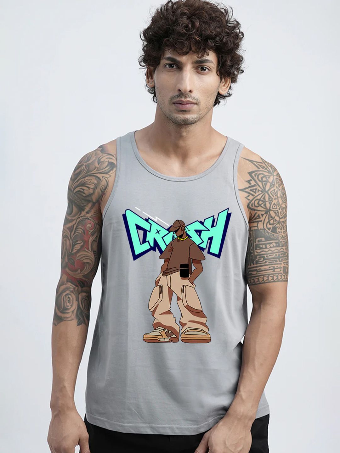 PRONK Graphic Printed Cotton Innerwear Vests TM-VST-001-AGR-S-464-picture-33