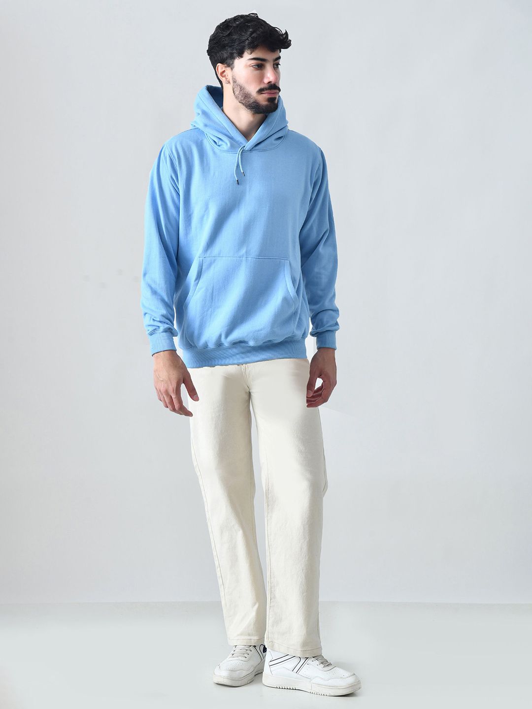 BAESD Men Solid Hooded Pullover Sweatshirts-image-34