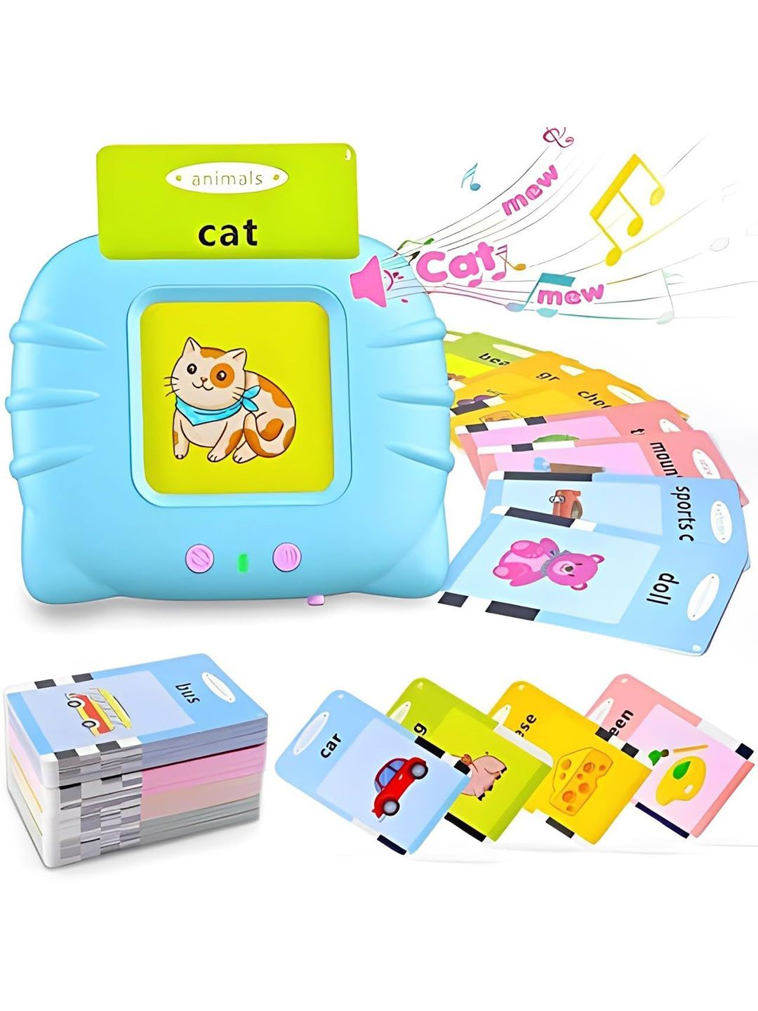 Kidoyz Kids Non-Allergic Talking Flash Cards Activity Toys and Games-picture-54