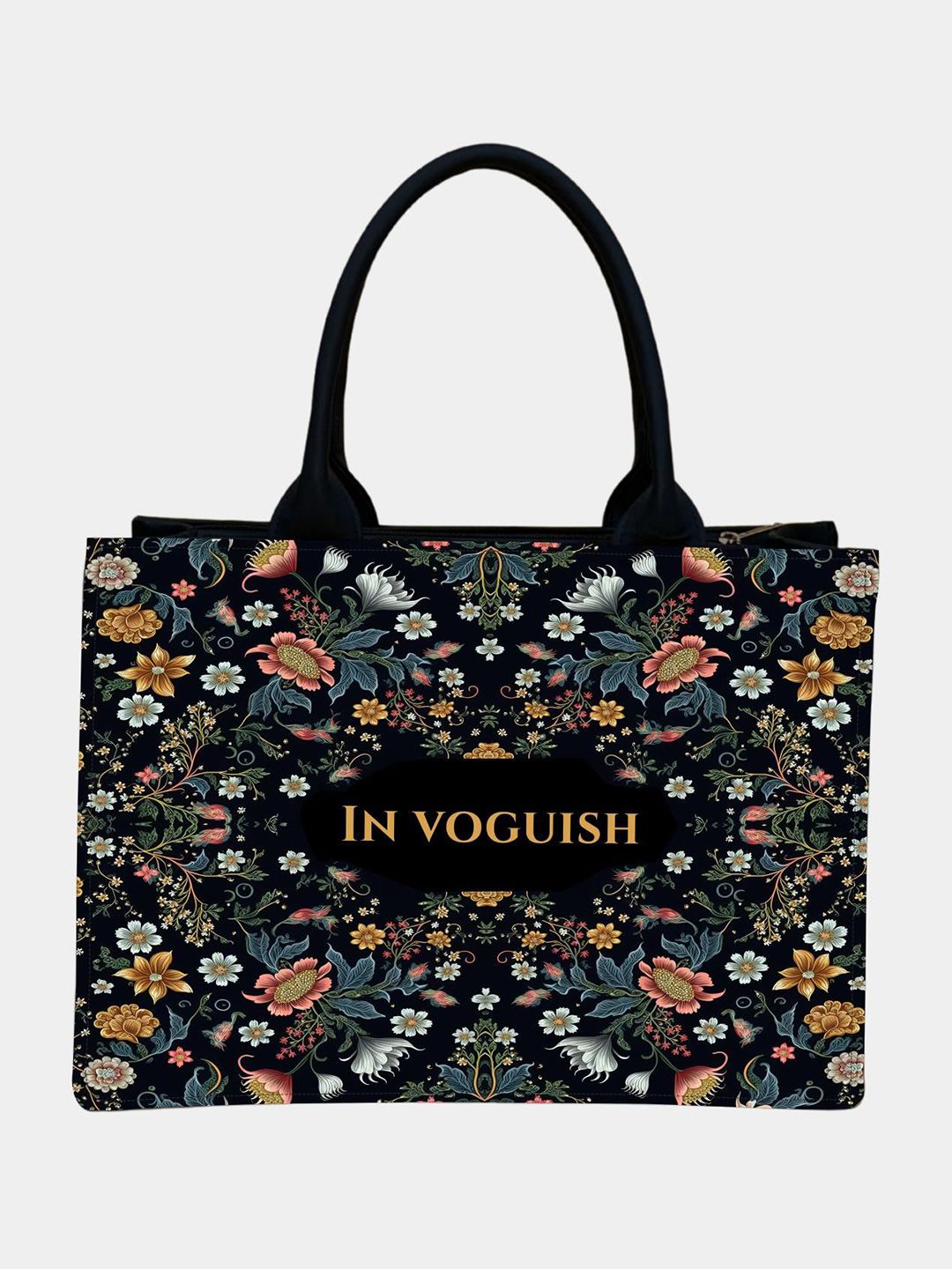 IN VOGUISH Women Graphic Printed Structured Tote Bag-picture-21