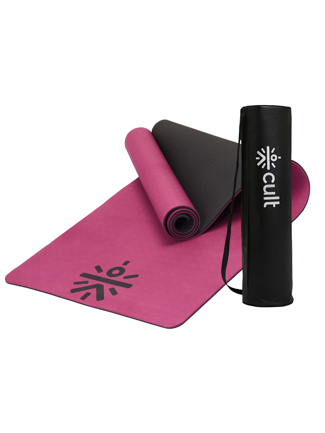 Cult Wine TPE 6mm with Bag & Strap Yoga Mat