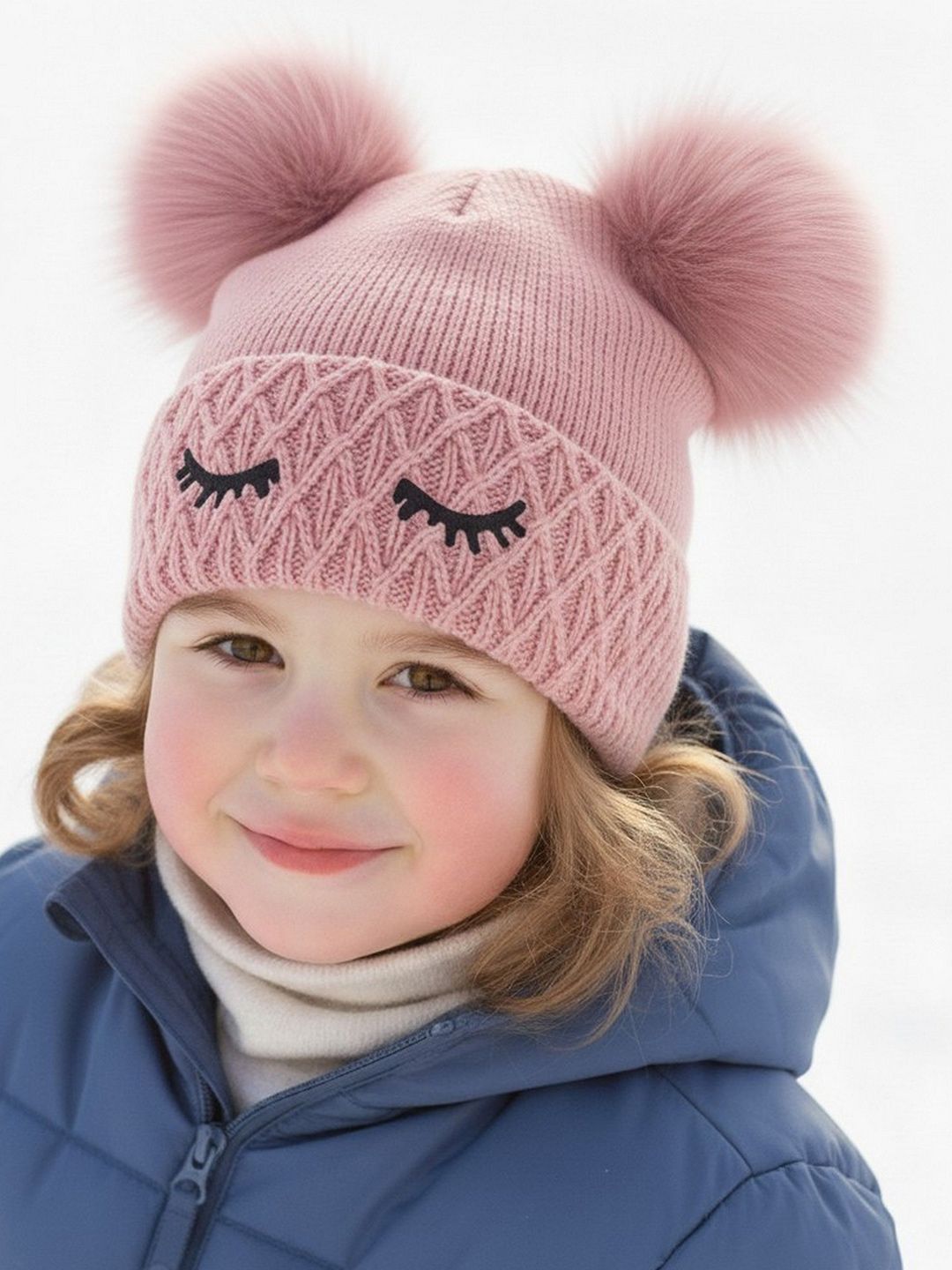 Infispace Kids Self Design Woollen Beanie-image-28