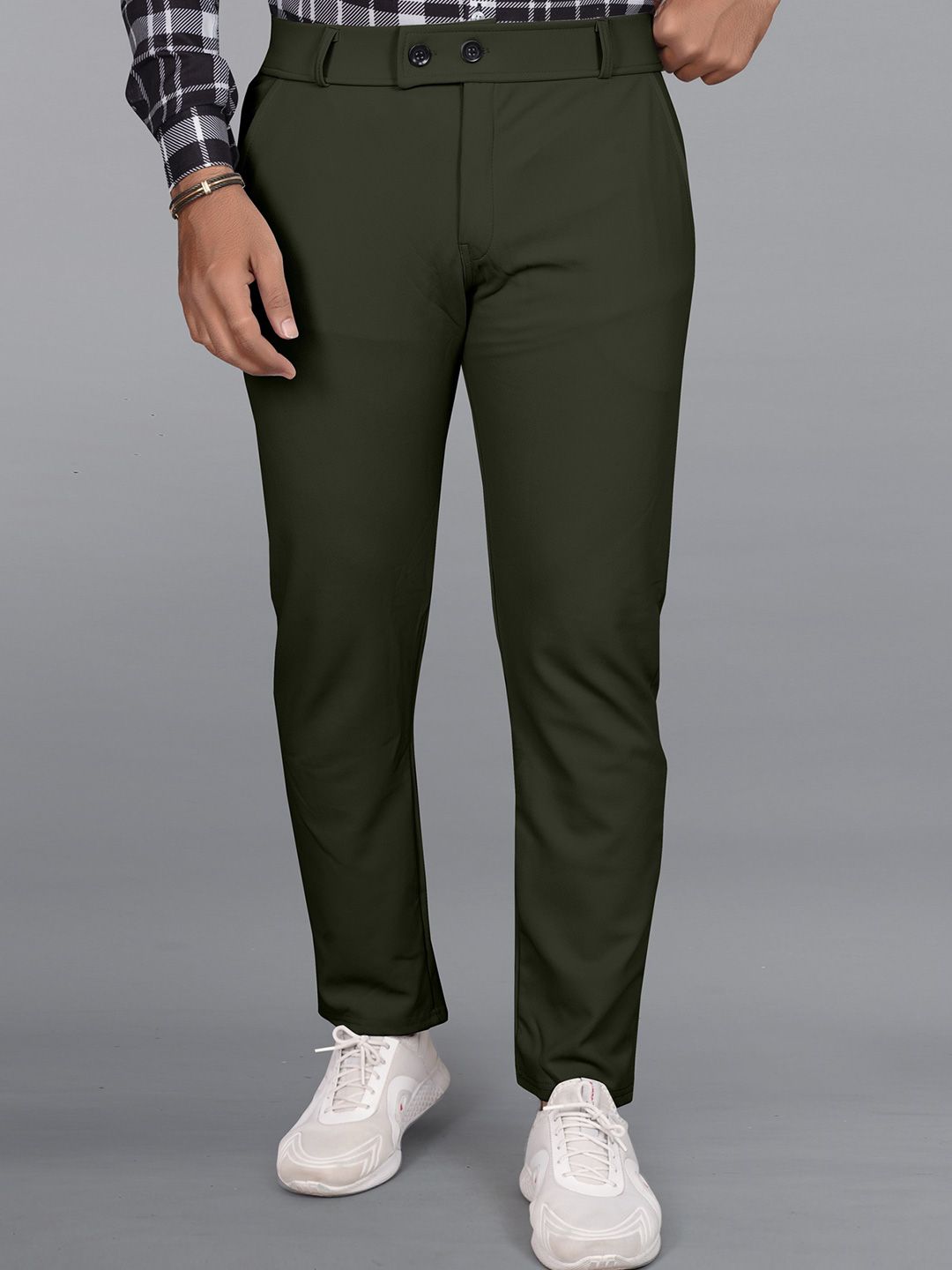 KAJARU Men Regular Fit Trousers-picture-1