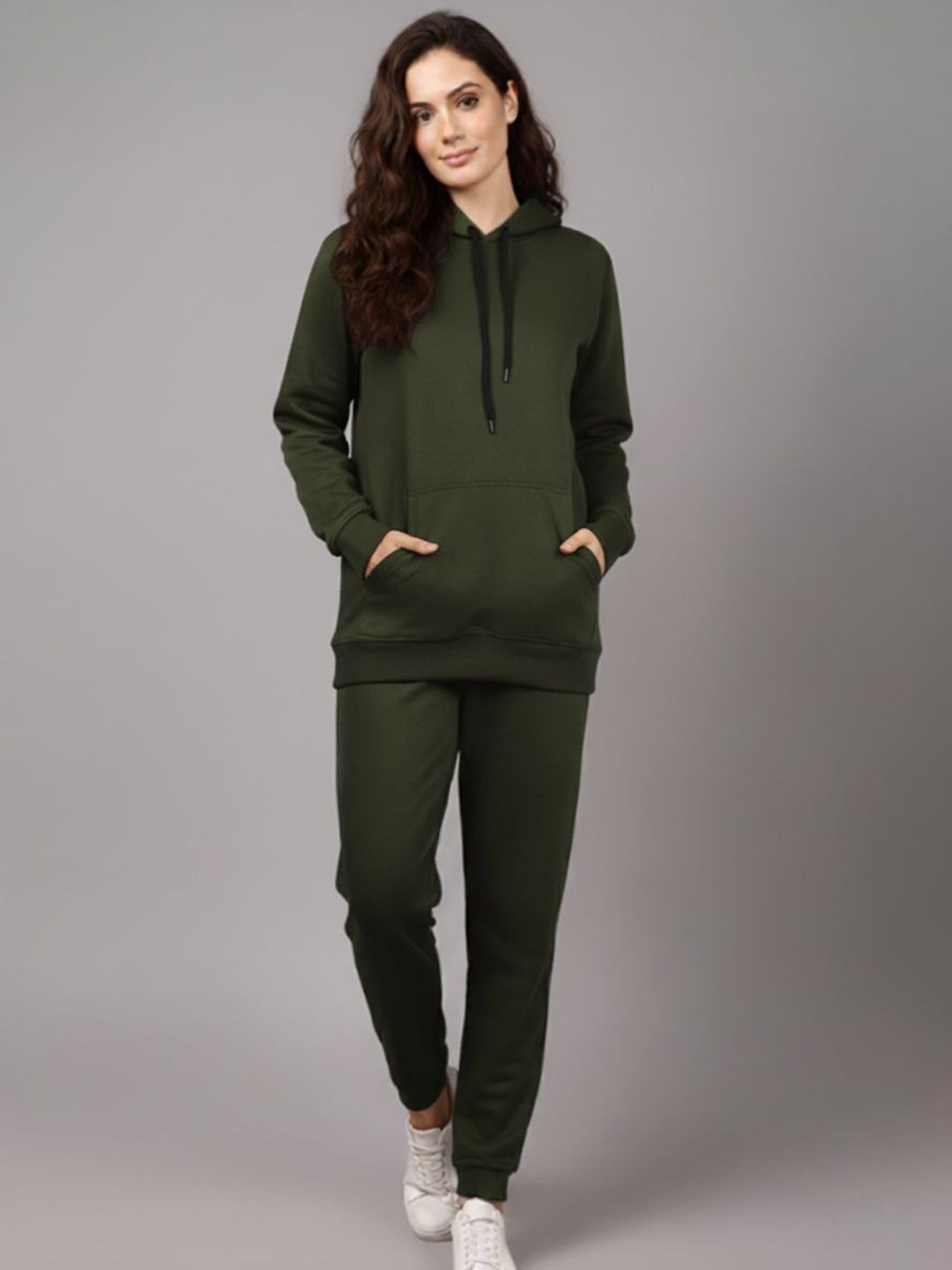 MACK JONNEY Women Solid Fleece Tracksuit-picture-29