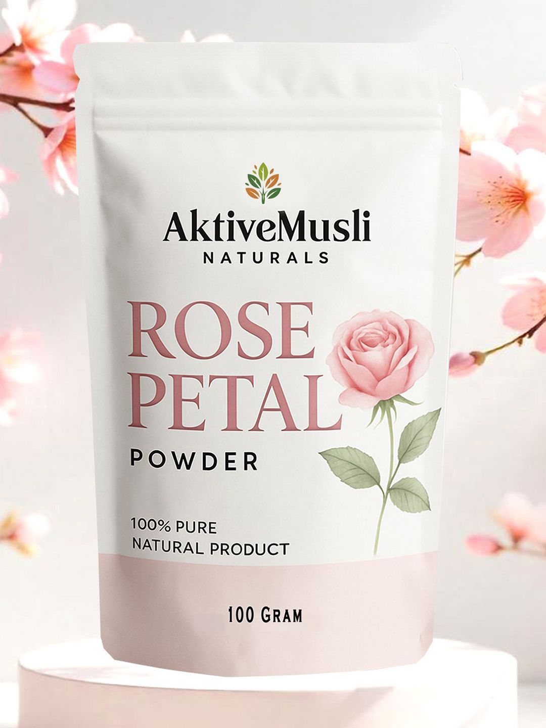 AKTIVEMUSLI Rose Petal Powder Face Mask - 100 g-image-32