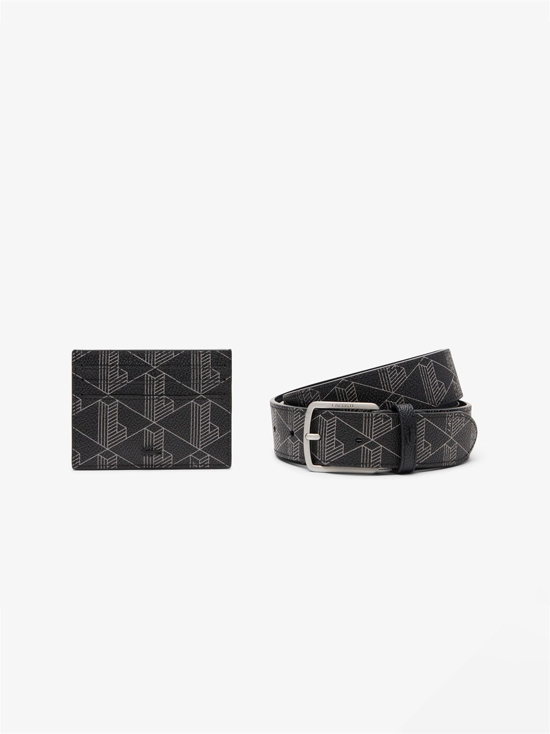 Lacoste Men Geometric Printed Leather Tang Belt-picture-52