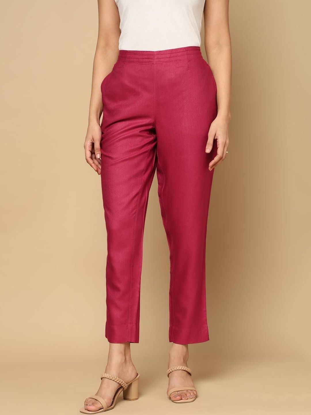 Fabindia Women Regular Fit High-Rise Ethnic Trousers-picture-13