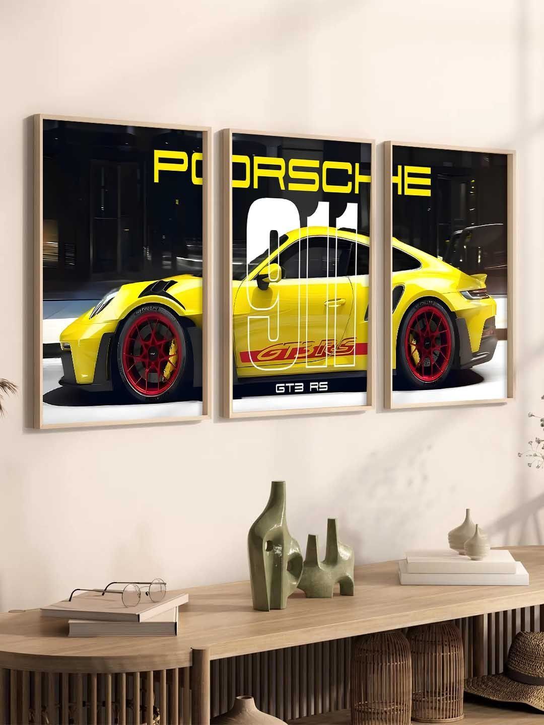 WALLLANE Set of 3 Sports Car Framed Posters-image-3
