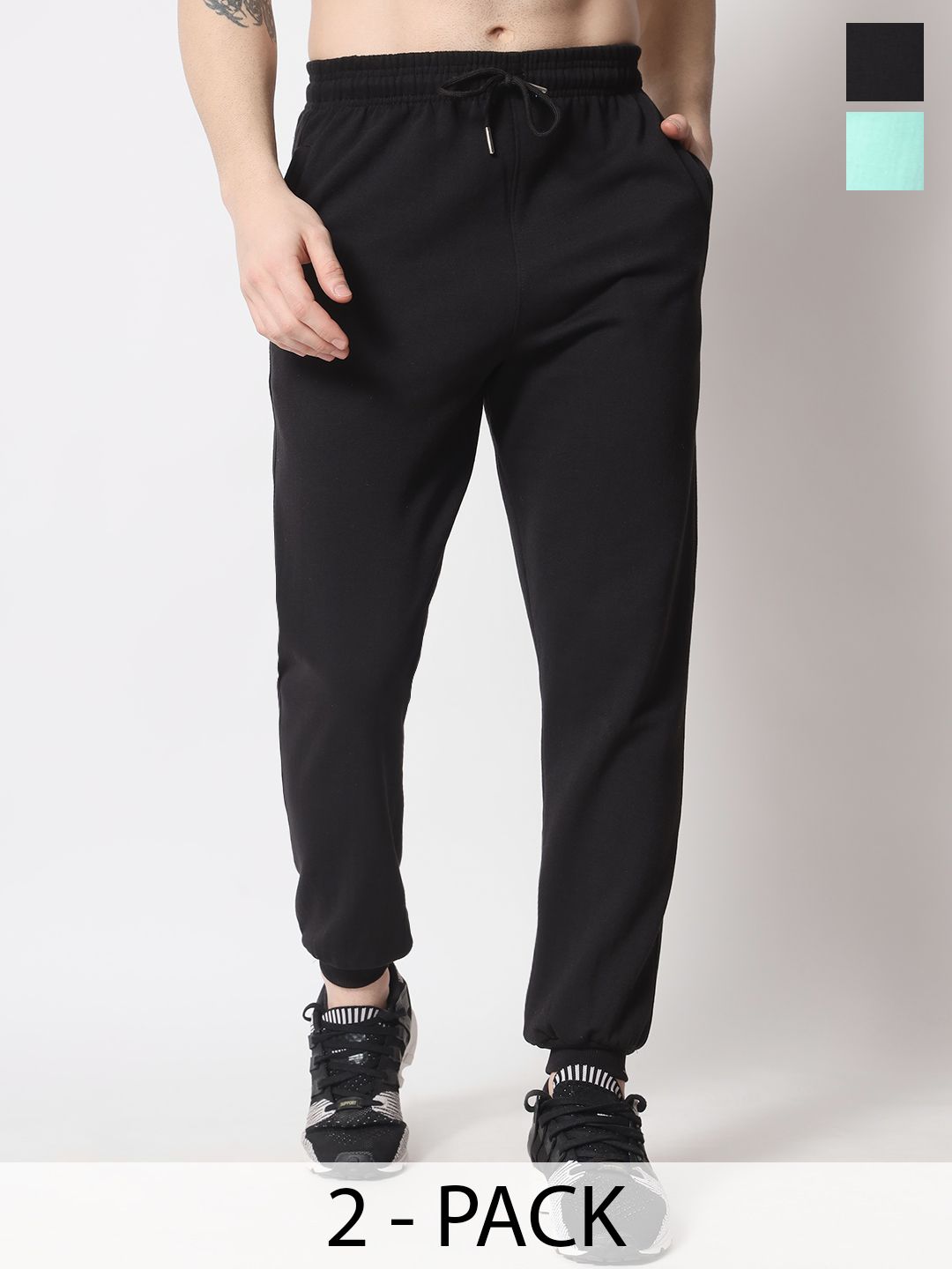FFLIRTYGO Men Pack Of 2 Mid-Rise Joggers-picture-29