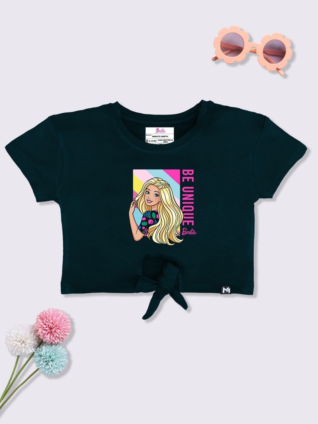 YK X Minute Mirth Barbie Graphic Printed Crop Top-picture-44
