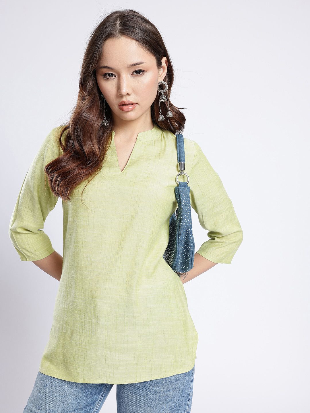 Anouk Rustic Mandarin Collar Straight Kurti-picture-25